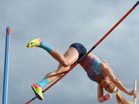 Mary Saxer compete in the pole vault  during the Oslo - IAAF Diamond League 2017 at the Bislett Stadium on June 15, 2017 in Oslo, Norway (