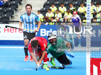 LEE Namyong of Korea  scores
during The Men's Hockey World League 2017 Group B match between Netherlands and Pakinstan at The Lee Valley Hoc...