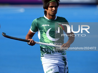 Muhammad Aleem Bilal of Pakistan
during The Men's Hockey World League Semi-Final 2017 Group B match between Netherlands and Pakistan The Lee...