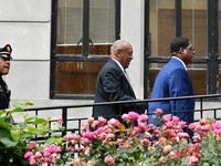 Entertainer Bill Cosby arrives at Montgomery Courthouse for the fifth day of jury deliberations in the aggravated indecent assault trail, in...