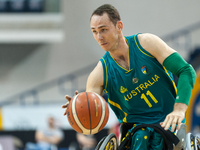 Tom O’Neill-Thorne on the field during the basketball game - Australia vs Japan semi-final game at 2017 Men’s U23 World Wheelchair Basketbal...
