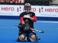 David Carter of Canada
 during The Men's Hockey World League Semi-Final 2017 Group B match between Canada and India The Lee Valley Hockey an...