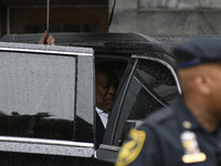 Bill Cosby departs after judge Steven O'Neill declares a mistrial in the aggravated indecent assault trail of entertainer Bill Cosby, at Mon...