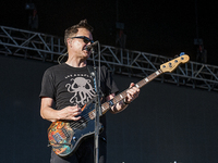 Blink 182 perform at Autodromo Nazionale di Monza during the Independent Days Festival 2017 in Monza, Italy, on June 17, 2017. (