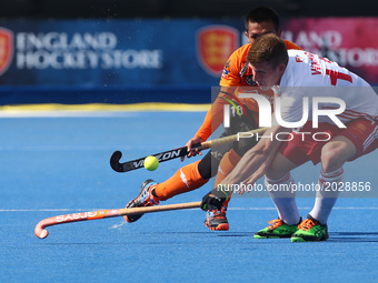 Sam Ward of England
 during The Men's Hockey World League Semi-Final 2017 Group A match between England  and Malaysia The Lee Valley Hockey...