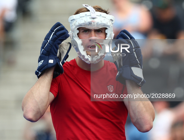 Gordon Johnston of Canada
 during The Men's Hockey World League Semi-Final 2017 Group B match between Canada and India The Lee Valley Hockey...
