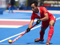 LU Fenghui of China 
 during The Men's Hockey World League Semi-Final 2017 Group A match between China and Korea The Lee Valley Hockey and T...