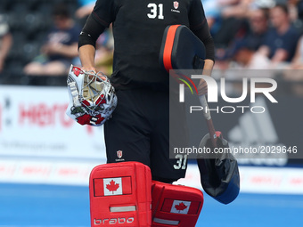 Antoni Kindler of Canada
 during The Men's Hockey World League Semi-Final 2017 Group B match between Canada and India The Lee Valley Hockey...