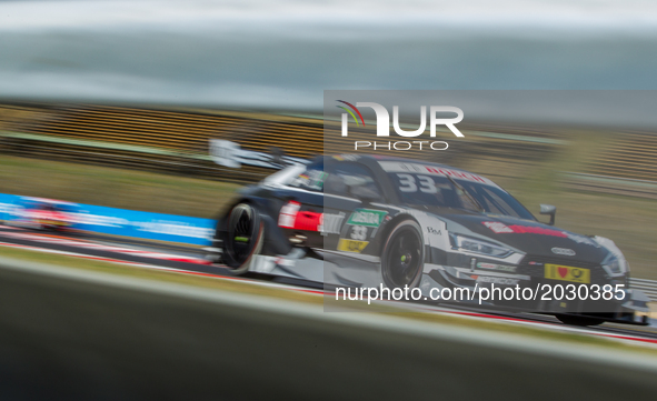 René Rast of Deutchalnd and Audi Sport Team Rosberg racing driver during the Hungarian DTM race on June 18, 2017 in Mogyoród, Hungary. 