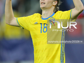 Pawel Cibicki (SWE), during the UEFA U21 match between Poland and Sweden at Arena Lublin on June 19, 2017 in Lublin, Poland. (