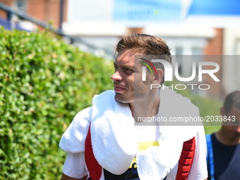 Nicholas Mahut (FRA) pictured while practicing at AEGON Championships The Queen's Club, London on June 20, 2017. (