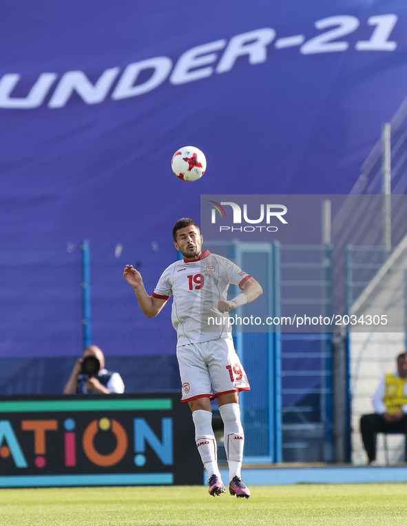 Besir Demiri (MKD) during the UEFA European Under-21 Championship Group C match between Czech Republic and Italy at Tychy Stadium on June 21...