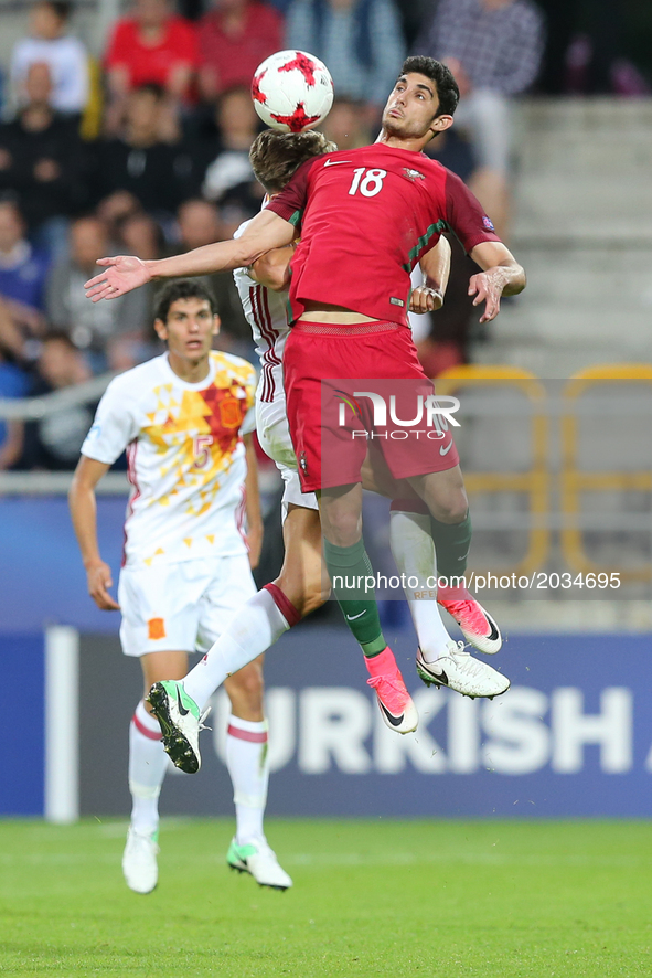 Goncalo Guedes (POR),during their UEFA European Under-21 Championship match against Portugal on June 20, 2017 in Gdynia, Poland. 