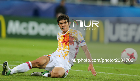 Jesus Vallejo (ESP),during their UEFA European Under-21 Championship match against Portugal on June 20, 2017 in Gdynia, Poland. 