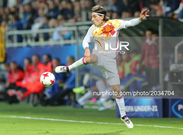 Hector Bellerin (ESP),during their UEFA European Under-21 Championship match against Portugal on June 20, 2017 in Gdynia, Poland. 