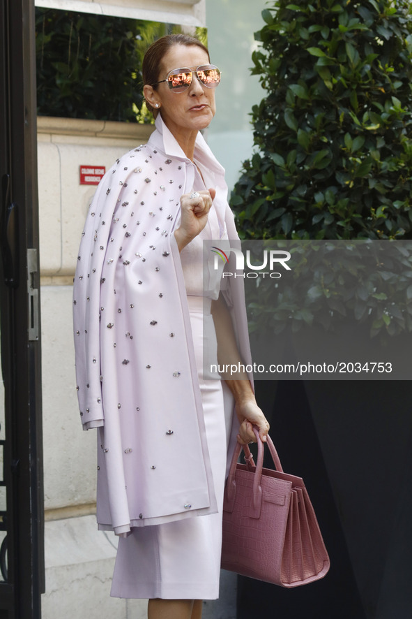 Celine Dion out and about in Paris, France, on June 21, 2017. 