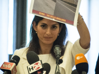 The Mayor of Rome Virginia Raggi the Capitoline junta and the M5S councillors press Conference #ROMARINASCE one  year of results and future...