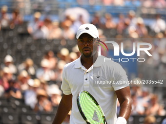 Donald Young (USA) beats Viktor Troicki (SRB) in the second round of AEGON Championships at Queen's Club, London, on June 21, 2017. (