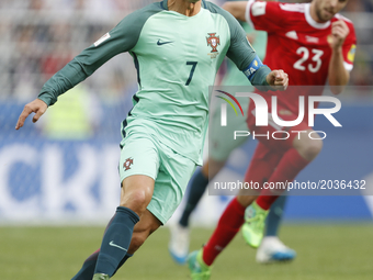 Cristiano Ronaldo of Portugal national team during the Group A - FIFA Confederations Cup Russia 2017 match between Russia and Portugal at Sp...
