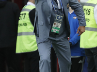 Head coach of Russia national team Stanislav Cherchesov gestures during the Group A - FIFA Confederations Cup Russia 2017 match between Russ...
