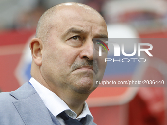 Head coach of Russia national team Stanislav Cherchesov during the Group A - FIFA Confederations Cup Russia 2017 match between Russia and Po...
