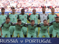 Players of the Portugal national football during the 2017 FIFA Confederations Cup match, first stage - Group A between Russia and Portugal a...