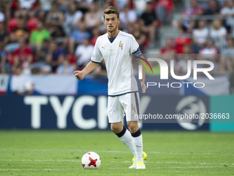 Daniele Rugani of Italy during the UEFA European Under-21 Championship 2017 Group C between Czech Republic and Italy at Tychy Stadium in Tyc...