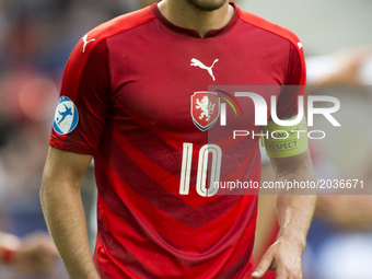 Michal Travnik of Czech during the UEFA European Under-21 Championship 2017 Group C between Czech Republic and Italy at Tychy Stadium in Tyc...