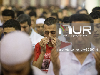 Muslims gather to pray during the Laylat Al Qadr (Night of Destiny) at Amr ibn al-As Mosque in Cairo, Egypt, Thursday 22 June 2017. In Islam...