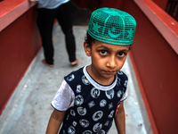 Young Muslim boy poses for a photograph during Ramadan at Nakkhoda masjid. On 23 June 2017 in Kolkata, India. 
 Muslims believe that the pr...