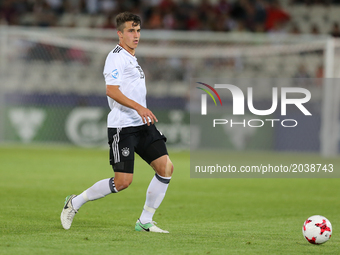 Marc-Oliver Kempf (GER), during the UEFA European Under-21 Championship Group C match between Germany and Denmark at Krakow Stadium on June...
