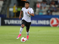 Serge Gnabry (GER), during the UEFA European Under-21 Championship Group C match between Germany and Denmark at Krakow Stadium on June 21, 2...