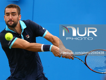 Marin Cilic CRO against Donald Young (USA) against  during Men's Singles Quarter Final match on the fourth day of the ATP Aegon Championship...