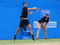 Grigor Dimitrov BUL against Daniil Medvedev (RUS) during Men's Singles Quarter Final match on the fourth day of the ATP Aegon Championships...