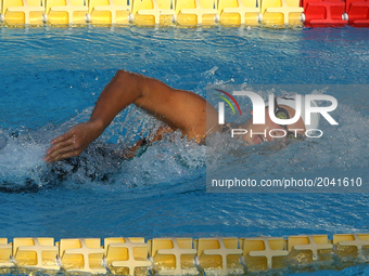 Boglarka Kapas (HUN) competes in Women's 400 m Freestyle Final A during the international swimming competition Trofeo Settecolli at Piscine...