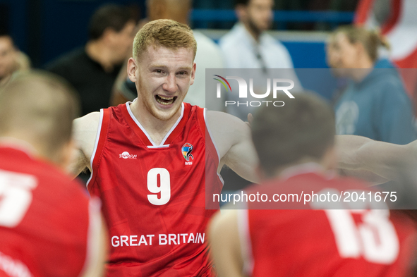 	Ben Fox during medal ceremony at 2017 Men’s U23 World Wheelchair Basketball Championship which takes place at Ryerson's Mattamy Athletic Ce...