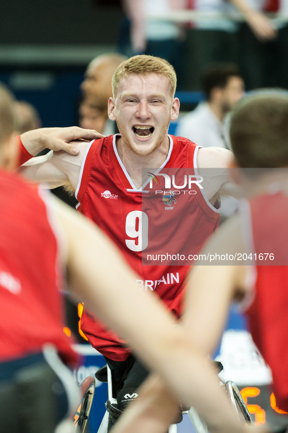 	Ben Fox during medal ceremony at 2017 Men’s U23 World Wheelchair Basketball Championship which takes place at Ryerson's Mattamy Athletic Ce...