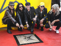 German band Scorpions attend the Walk of Fame Star Unveiling ceremony in Krakow, Poland on  23 June, 2017. (