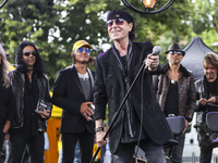 German band Scorpions singer Klaus Meine attends the Walk of Fame Star Unveiling ceremony in Krakow, Poland on  23 June, 2017. (