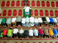 Sri Lankan Muslim men  offer prayers inside a mosque in Colombo, Sri Lanka on Saturday 24 2017.Muslims across the world are marking the holy...