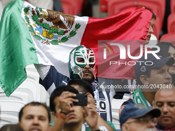 Mexico national team supporter during the Group A - FIFA Confederations Cup Russia 2017 match between Russia and Mexico at Kazan Arena on Ju...