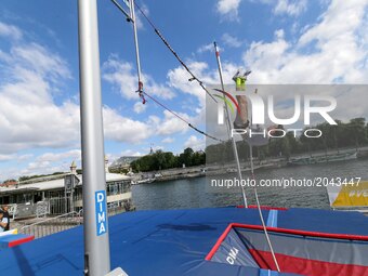 Pole Vault during the Olympics days for Paris 2024 Summer Olympics Games candidacy in Paris, France on June 24, 2017. On the 23rd and 24th o...