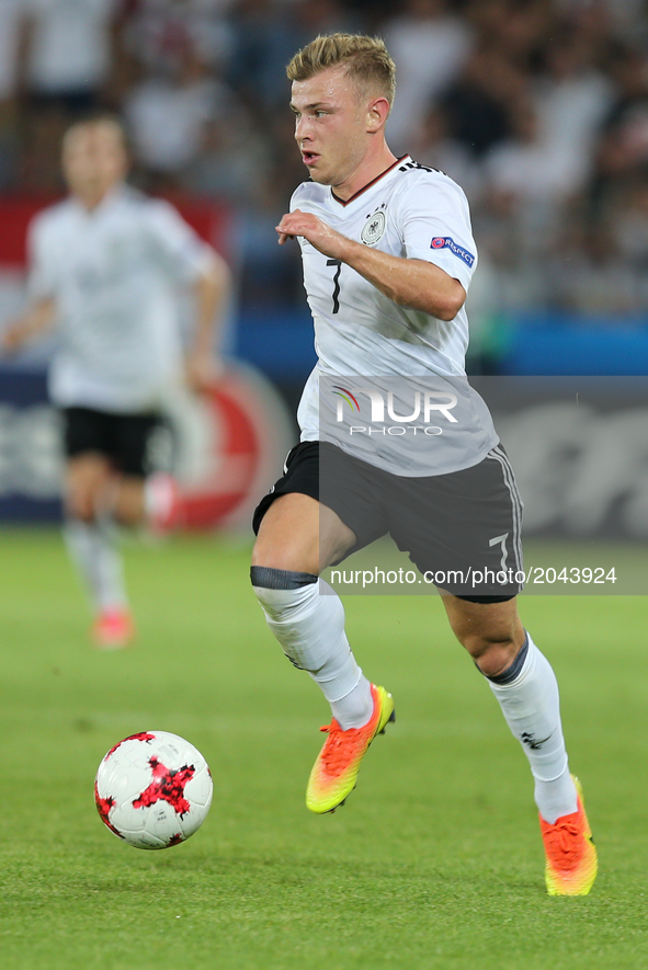 Max Meyer (GER), during the UEFA U-21 European Championship Group C football match Italy v Germany in Krakow, Poland on June 24, 2017.