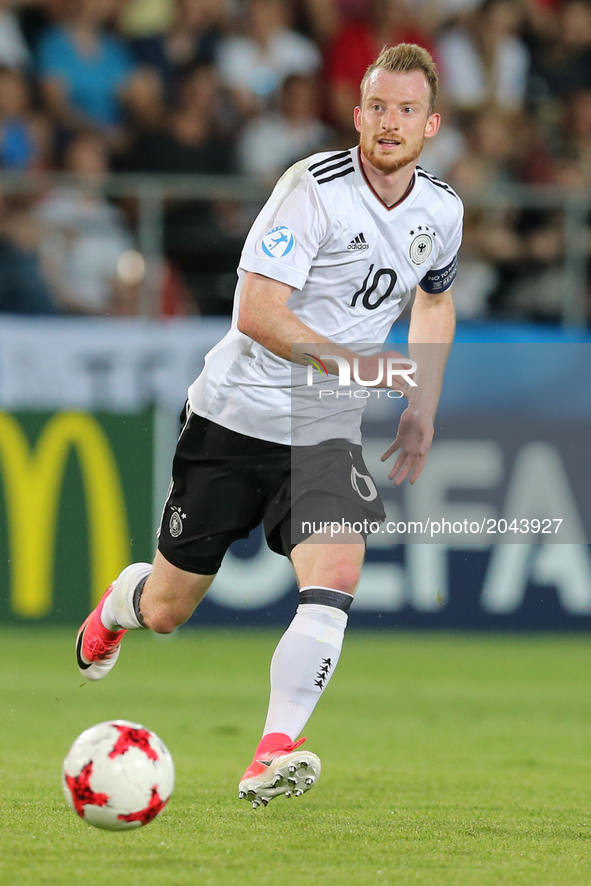 Maximilian Arnold (GER), during the UEFA U-21 European Championship Group C football match Italy v Germany in Krakow, Poland on June 24, 201...