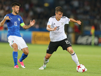 Marco Benassi (ITA), Marc-Oliver Kempf (GER), during the UEFA U-21 European Championship Group C football match Italy v Germany in Krakow, P...