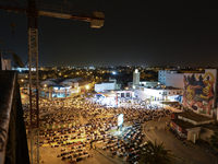 Moroccan worshipers perform the last 'Tarawih' prayer during the Islamic holy month of Ramadan in Rabat city center. 
The moon-sighting comm...