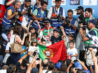 TIAGO MONTEIRO (C) third place and ROB HUFF (R) during Podium ceremony of the Race 2 of FIA WTCC 2017 World Touring Car Championship Race of...