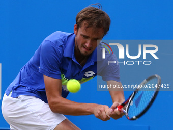 Daniil Medvedev (RUS) against Thanasi Kokkinakis (AUS) during Men's Singles Round Two match on the fourth day of the ATP Aegon Championships...