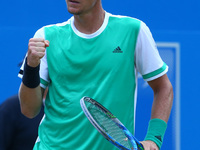 Tomas Berdych CZE against Feliciano Lopez (ESP) during Men's Singles Quarter Final match on the fourth day of the ATP Aegon Championships at...