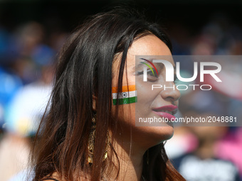 Indian Fan
during the ICC Champions Trophy Final match between India and Pakistan at The Oval in London on June 18, 2017 (